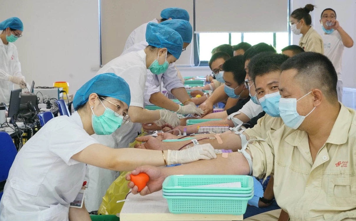 k豆钱包化纤组织职工无偿献血——用爱心为性命加油